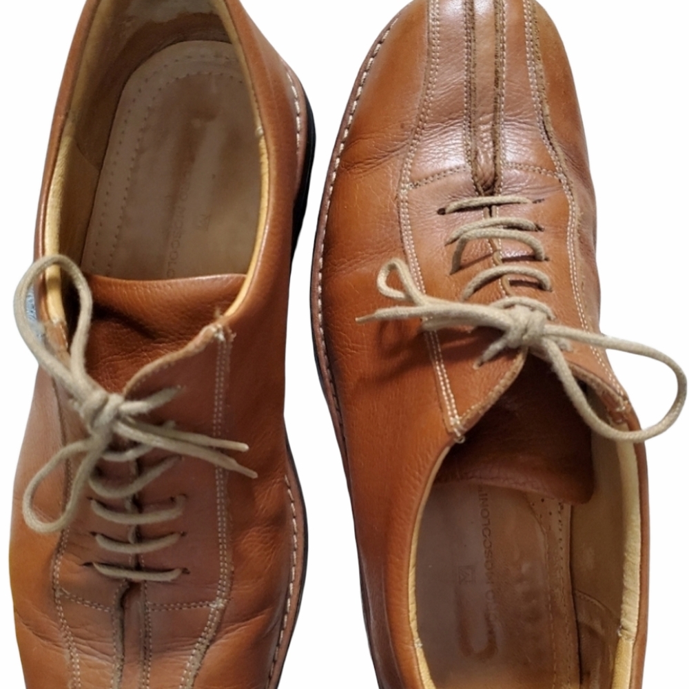 Sandro Moscoloni Camel Tan Leather Shoes US 10.5 D